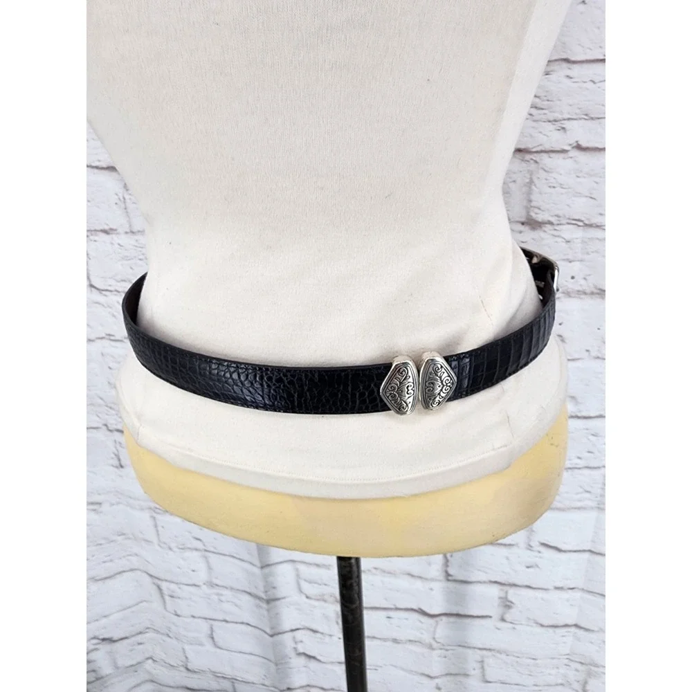 Brighton Reversible Leather Belt Black Brown Western Rodeo Cowgirl Sz Medium 30